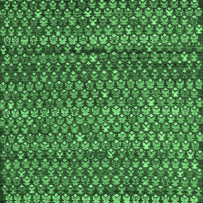 Abstract Emerald Green Contemporary Rug, con709emgrn