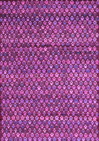 Abstract Purple Contemporary Rug, con709pur