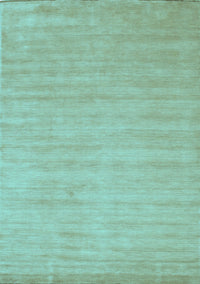 Solid Light Blue Modern Rug, con70lblu