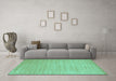 Machine Washable Solid Turquoise Modern Area Rugs in a Living Room,, wshcon70turq