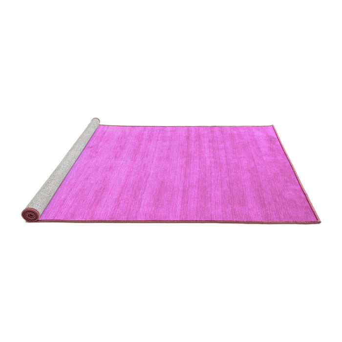 Sideview of Machine Washable Solid Purple Modern Area Rugs, wshcon70pur