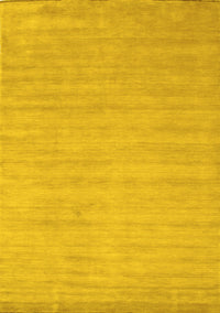 Solid Yellow Modern Rug, con70yw