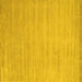 Square Solid Yellow Modern Rug, con70yw