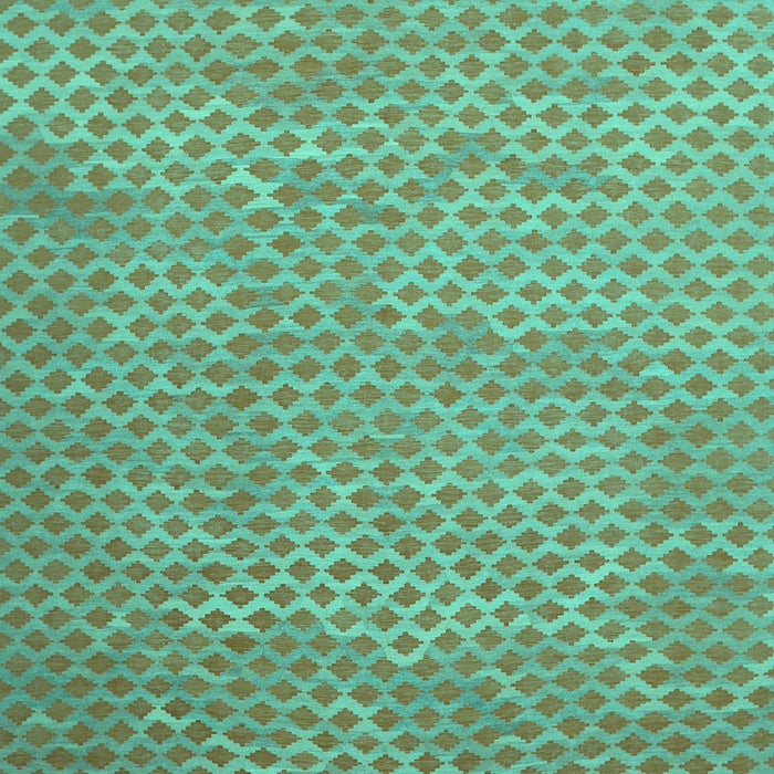 Machine Washable Abstract Turquoise Contemporary Area Rugs, wshcon710turq