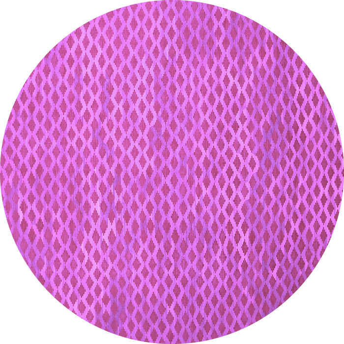 Round Abstract Purple Contemporary Rug, con710pur