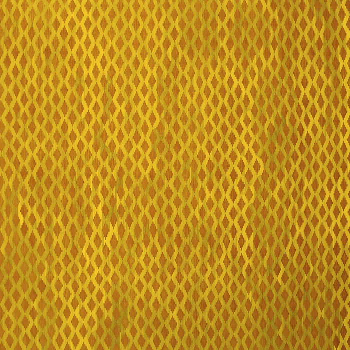 Square Abstract Yellow Contemporary Rug, con710yw