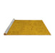 Sideview of Machine Washable Abstract Yellow Contemporary Rug, wshcon710yw