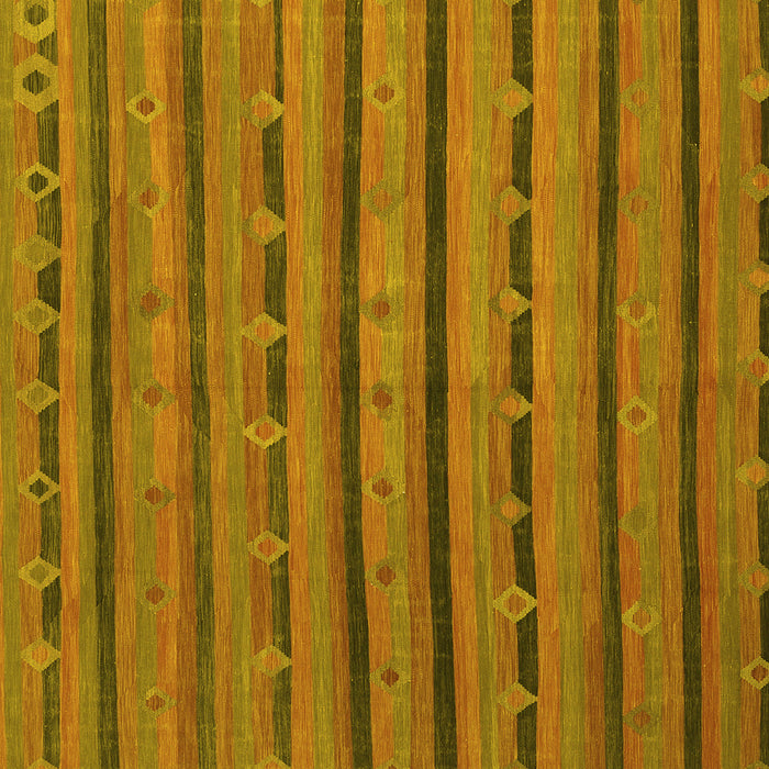 Square Machine Washable Abstract Yellow Contemporary Rug, wshcon711yw