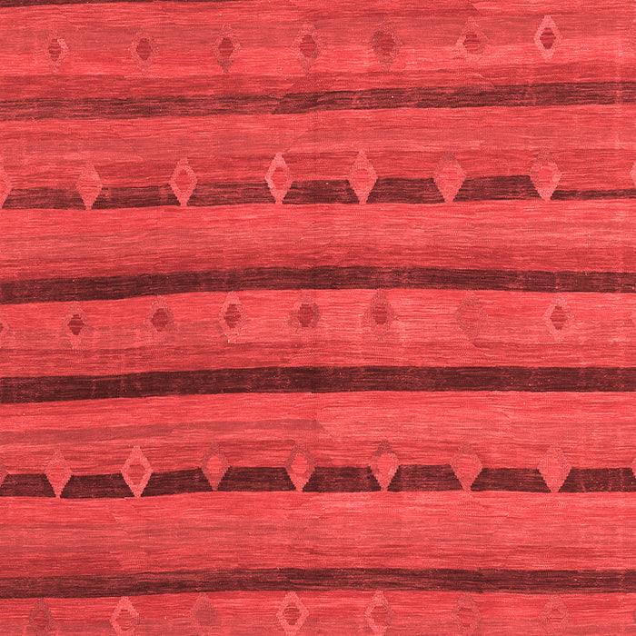 Machine Washable Abstract Red Contemporary Rug, wshcon711red