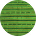 Machine Washable Abstract Green Contemporary Area Rugs, wshcon711grn