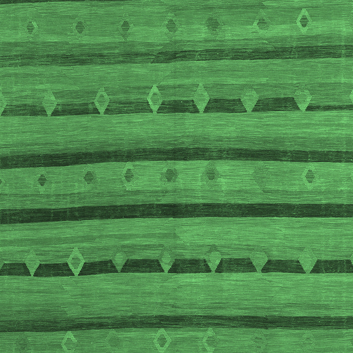 Abstract Emerald Green Contemporary Rug, con711emgrn