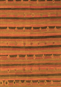 Abstract Orange Contemporary Rug, con711org