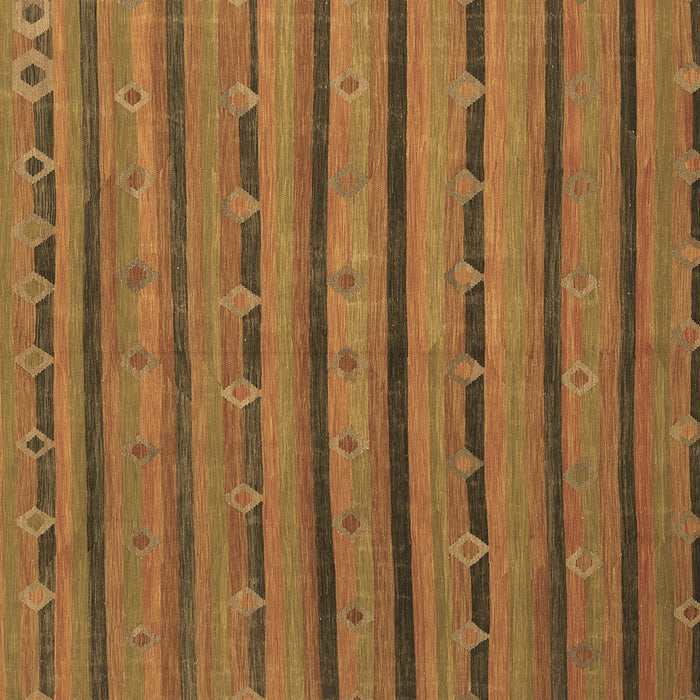 Square Abstract Brown Contemporary Rug, con711brn