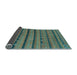 Sideview of Abstract Light Blue Contemporary Rug, con711lblu