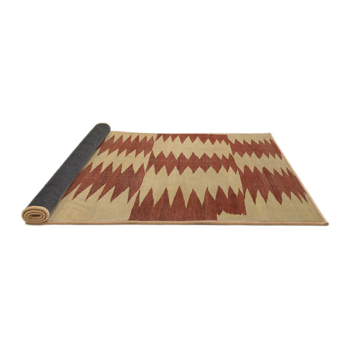 Thickness of Contemporary Red Modern Rug, con712