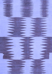 Abstract Blue Contemporary Rug, con712blu