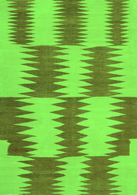 Abstract Green Contemporary Rug, con712grn