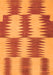 Serging Thickness of Machine Washable Abstract Orange Contemporary Area Rugs, wshcon712org