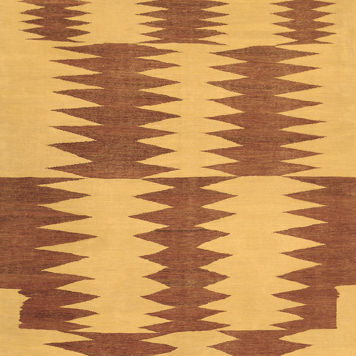 Machine Washable Abstract Brown Contemporary Rug, wshcon712brn