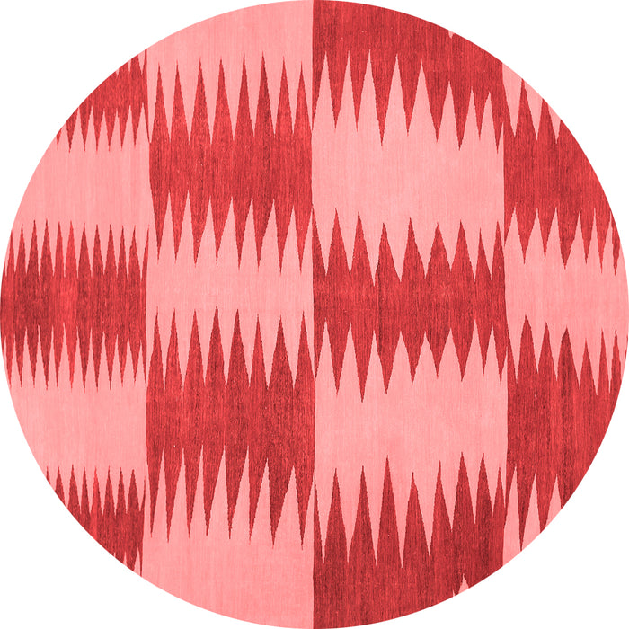 Machine Washable Abstract Red Contemporary Rug, wshcon712red