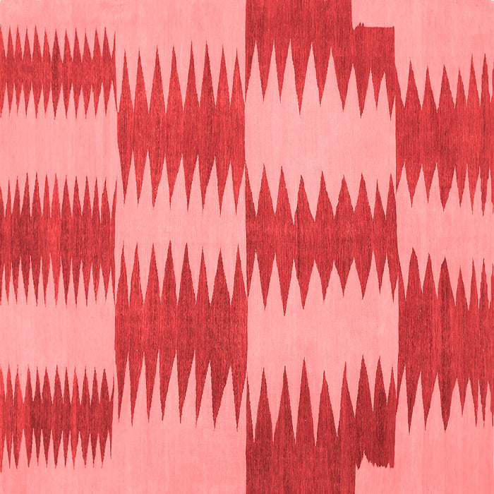 Machine Washable Abstract Red Contemporary Rug, wshcon712red
