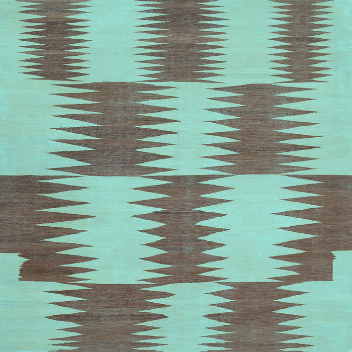 Square Machine Washable Abstract Light Blue Contemporary Rug, wshcon712lblu