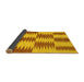 Sideview of Abstract Yellow Contemporary Rug, con712yw