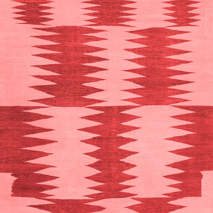 Machine Washable Abstract Red Contemporary Rug, wshcon712red