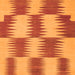 Serging Thickness of Abstract Orange Contemporary Rug, con712org