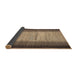 Thickness of Contemporary Sand Brown Modern Rug, con713