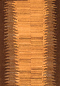 Abstract Orange Contemporary Rug, con713org