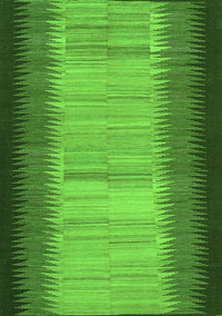 Abstract Green Contemporary Rug, con713grn