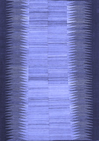 Abstract Blue Contemporary Rug, con713blu