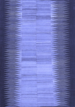 Abstract Blue Contemporary Rug, con713blu