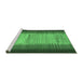 Sideview of Machine Washable Abstract Emerald Green Contemporary Area Rugs, wshcon713emgrn