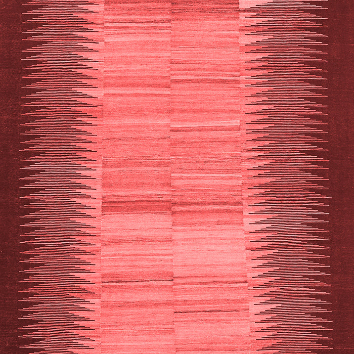 Machine Washable Abstract Red Contemporary Rug, wshcon713red