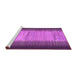 Sideview of Machine Washable Abstract Purple Contemporary Area Rugs, wshcon713pur