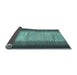 Sideview of Abstract Light Blue Contemporary Rug, con713lblu