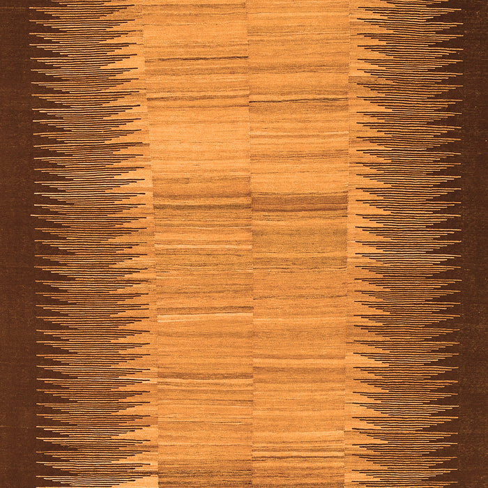 Serging Thickness of Machine Washable Abstract Orange Contemporary Area Rugs, wshcon713org