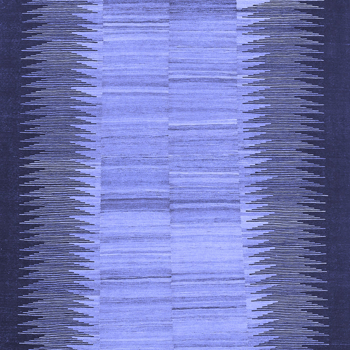 Abstract Blue Contemporary Rug, con713blu