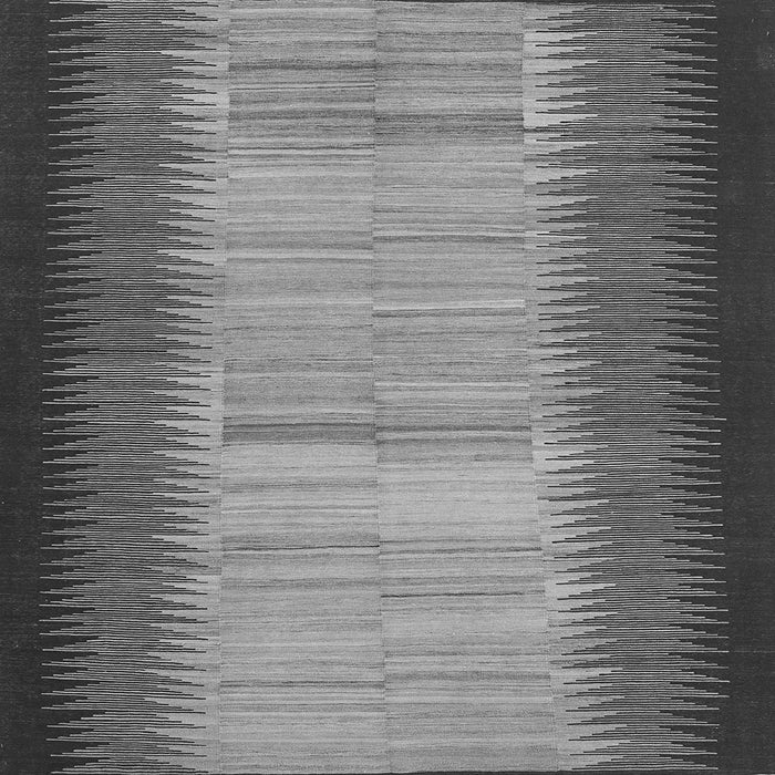 Round Machine Washable Abstract Gray Contemporary Rug, wshcon713gry