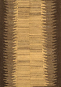 Abstract Brown Contemporary Rug, con713brn