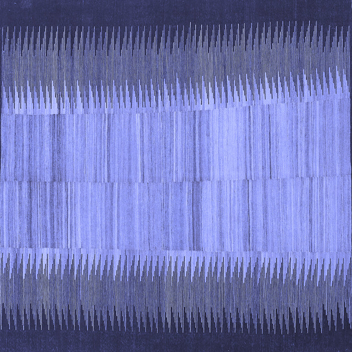 Square Abstract Blue Contemporary Rug, con713blu