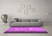 Machine Washable Abstract Purple Contemporary Area Rugs in a Living Room, wshcon713pur