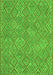 Abstract Green Contemporary Rug, con714grn