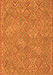 Abstract Orange Contemporary Rug, con714org