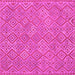 Square Abstract Pink Contemporary Rug, con714pnk