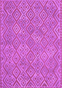 Abstract Purple Contemporary Rug, con714pur