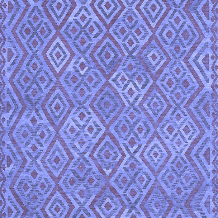 Abstract Blue Contemporary Rug, con714blu