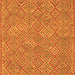 Serging Thickness of Abstract Orange Contemporary Rug, con714org